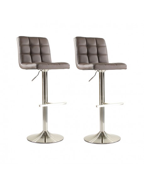 Tabouret de bar reglable taupe