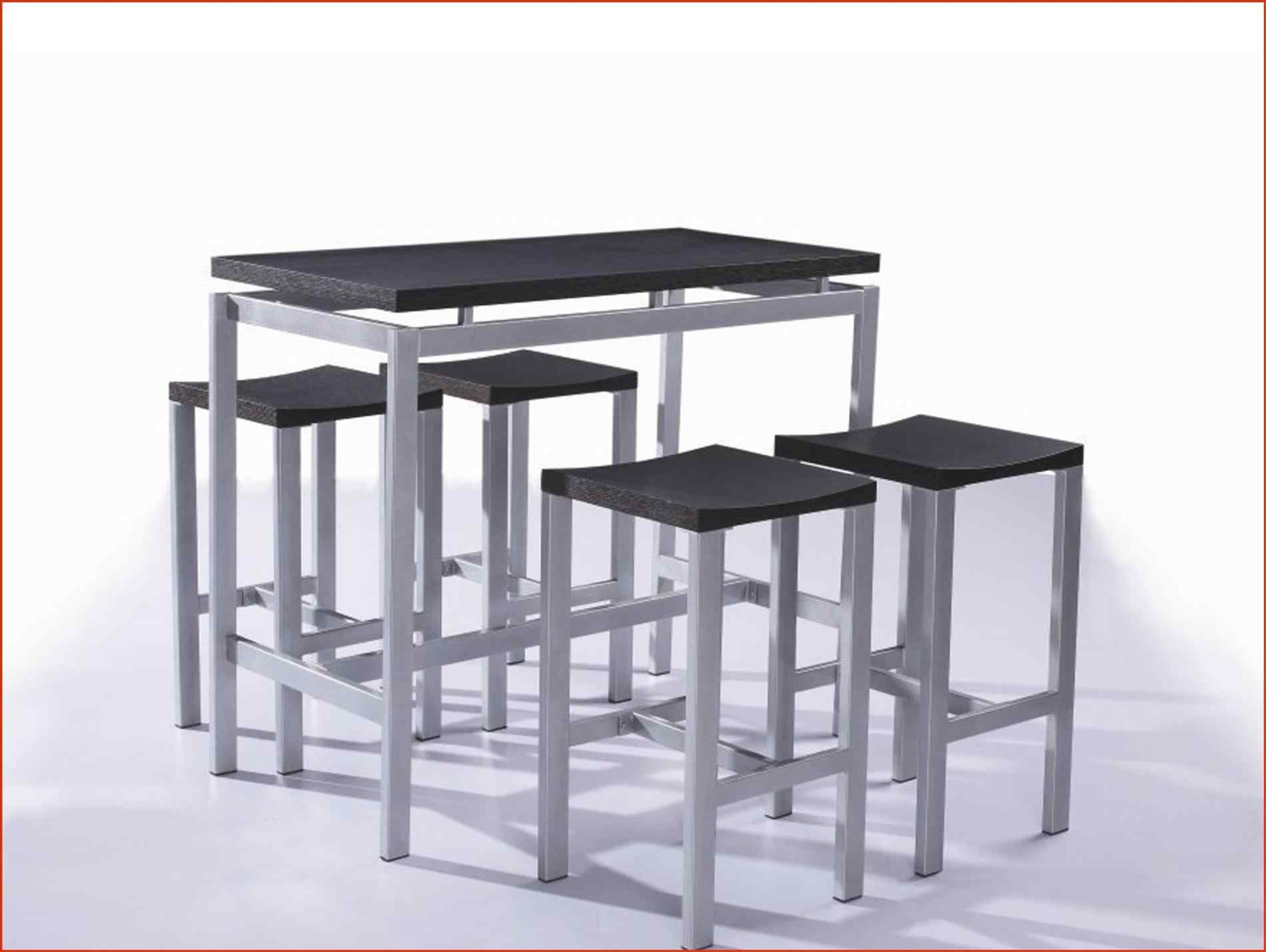 Ensemble table de bar et tabouret pas cher