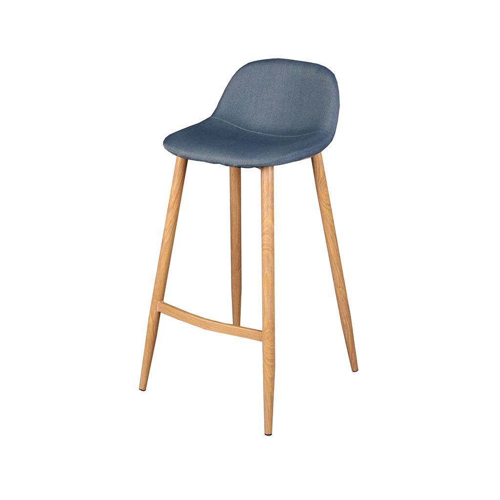 Tabouret de bar métal bleu