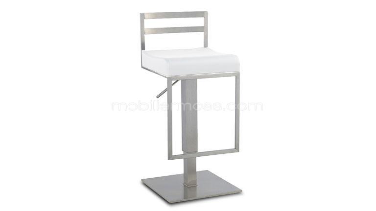 Tabouret de bar avec pied carre