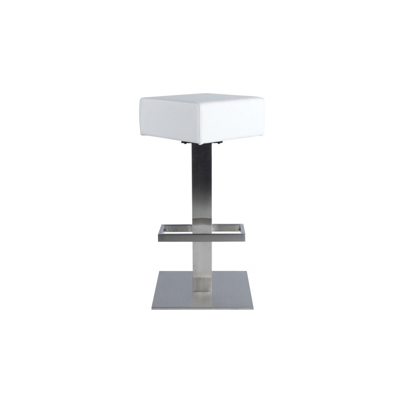 Tabouret de bar carré gris