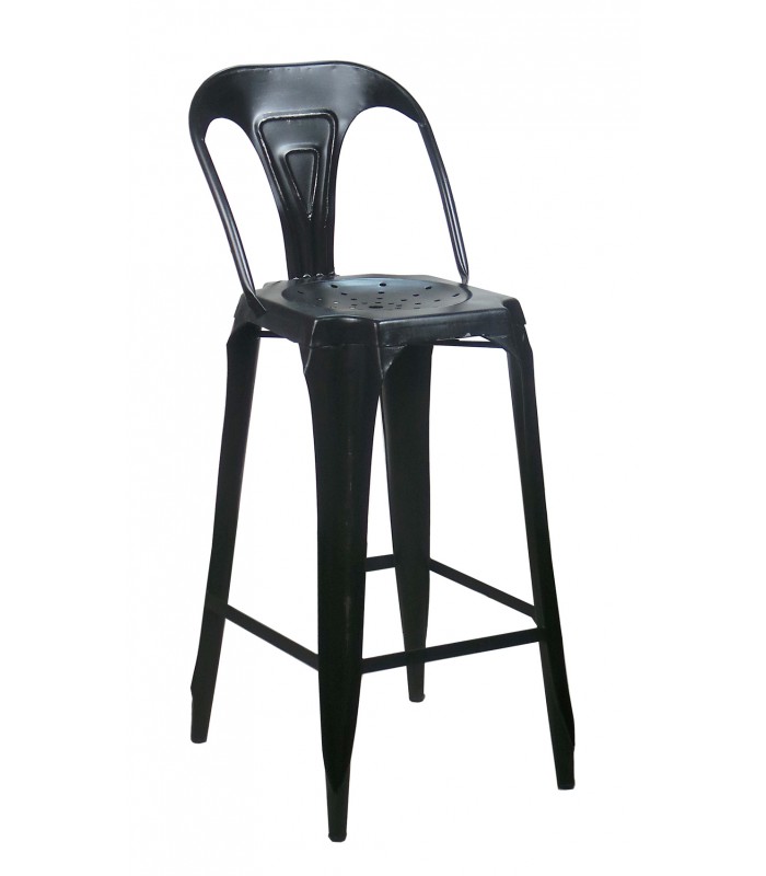 Tabouret de bar confortable avec dossier