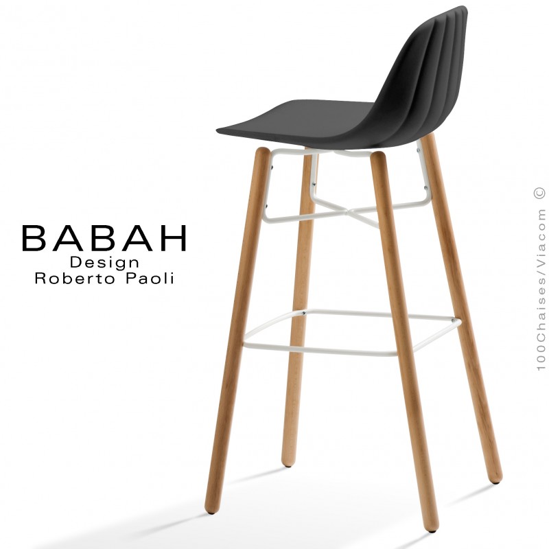 Tabouret de bar rouge industriel