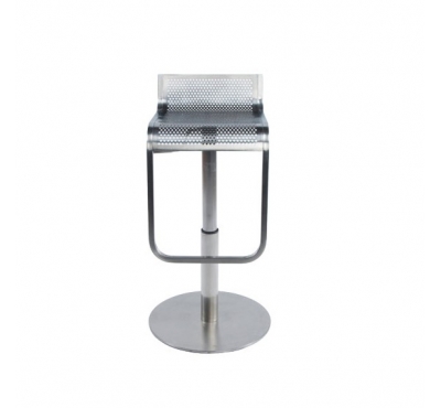 Tabouret de bar en inox brossé