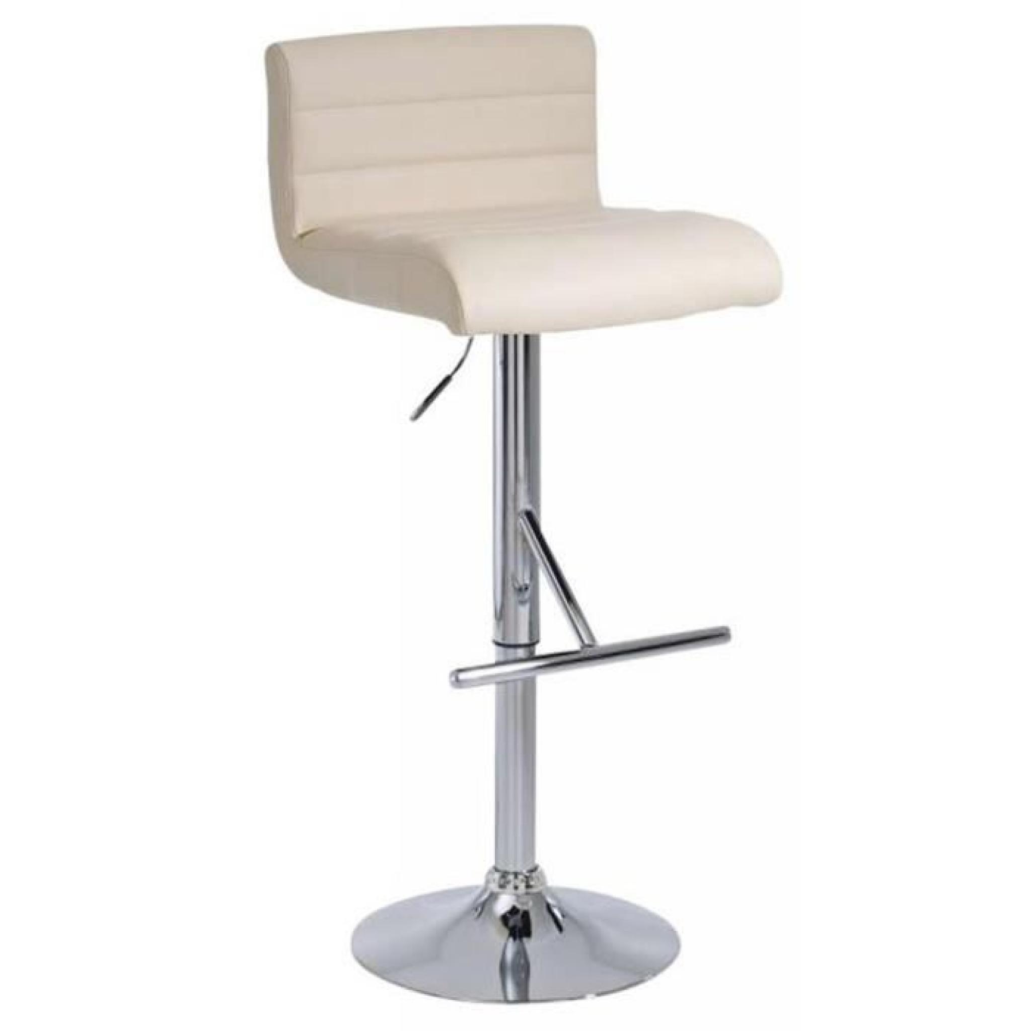 Tabouret de bar couleur creme