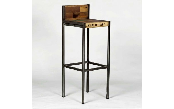 Tabouret de bar avec bois