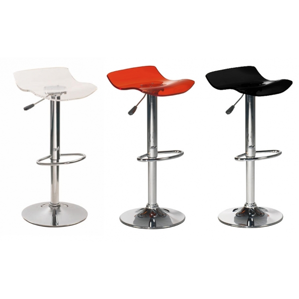 Tabouret de bar noir rouge
