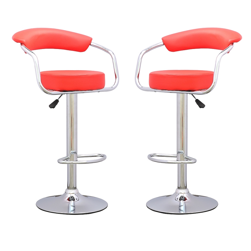 Assise pour tabouret de bar rouge