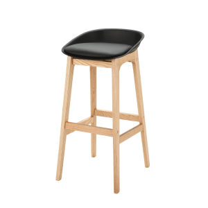 Tabouret de bar en bois artisanal