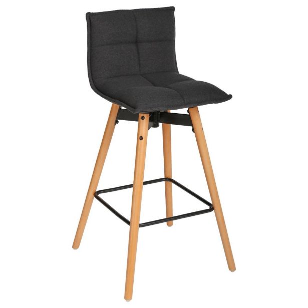 Tabouret de bar scandinave tissus