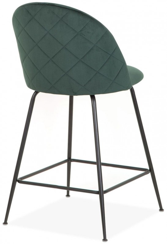 Tabouret de bar vert foncé