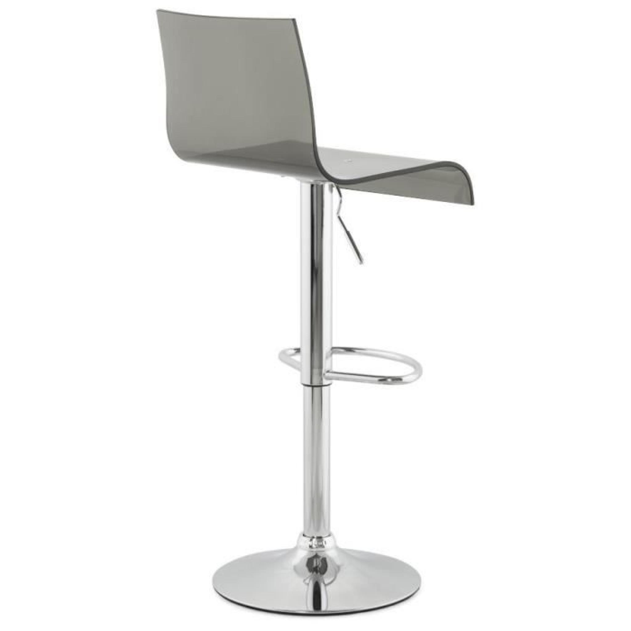 Tabouret de bar en plexi fumé