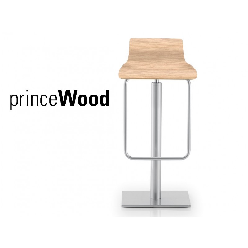 Tabouret de bar assise en bois