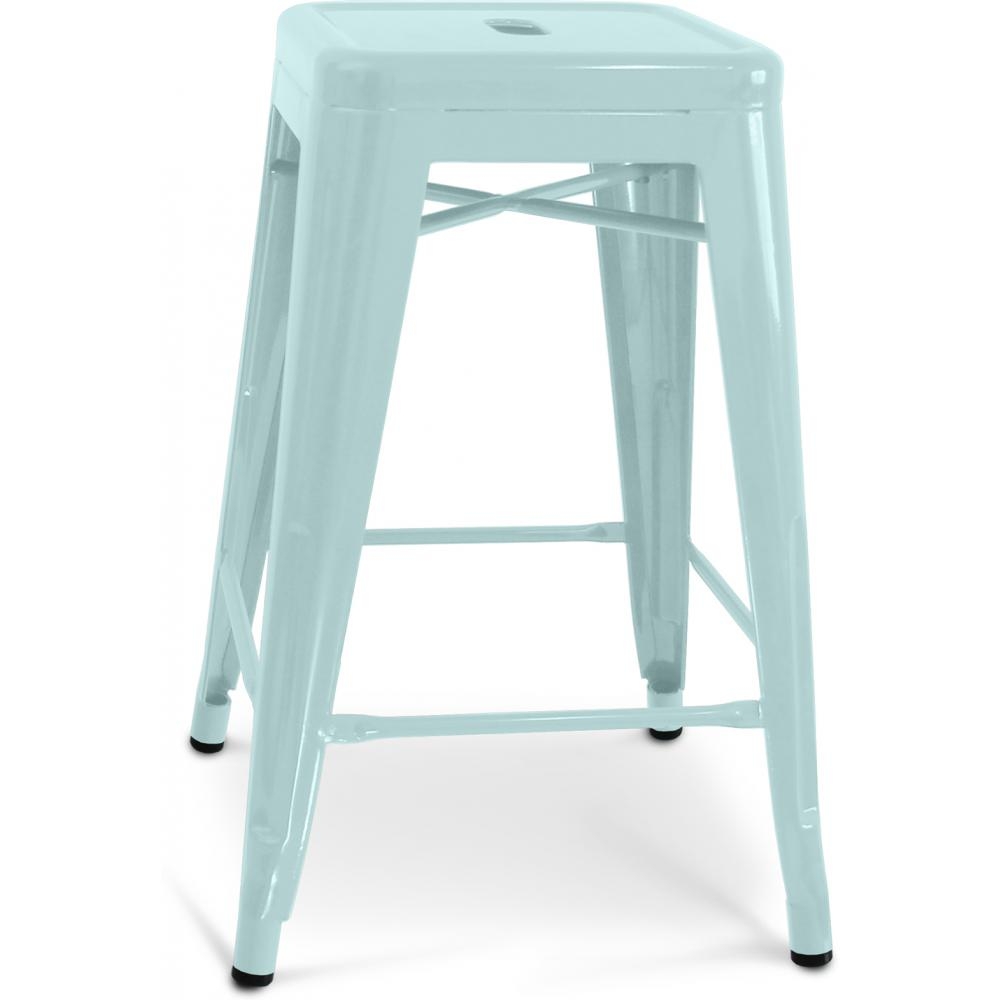 Tabouret de bar industriel vert