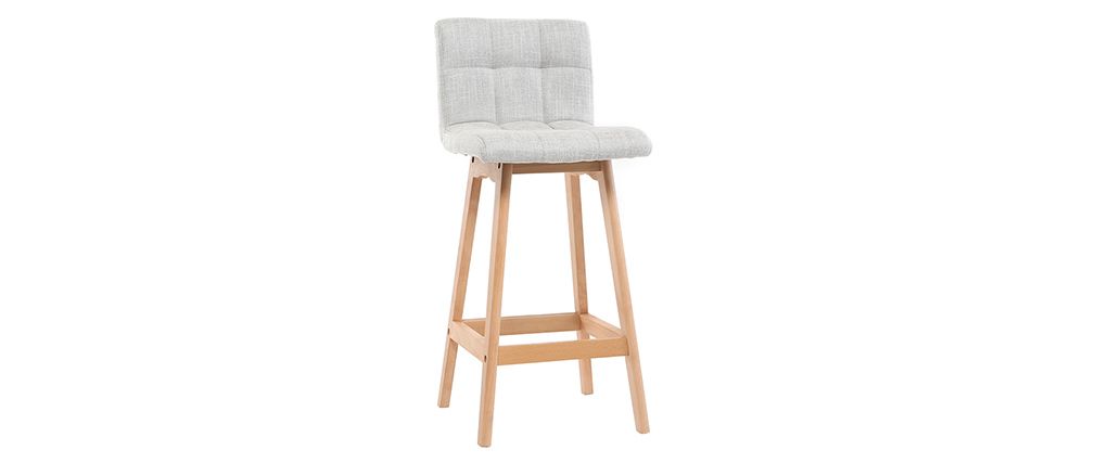 Tabouret de bar gris perle