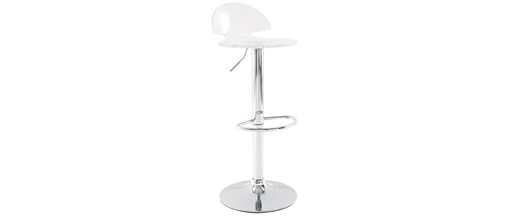 Tabouret de bar en plexi transparent