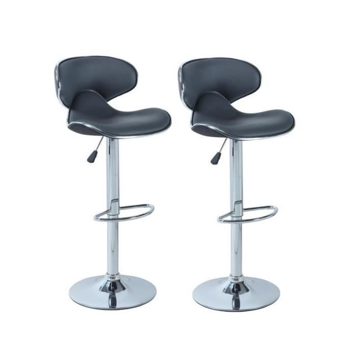 Tabouret de bar gris antracite