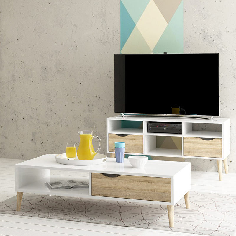 Table basse meuble tv scandinave