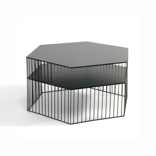Table basse ronde acier filaire bangor