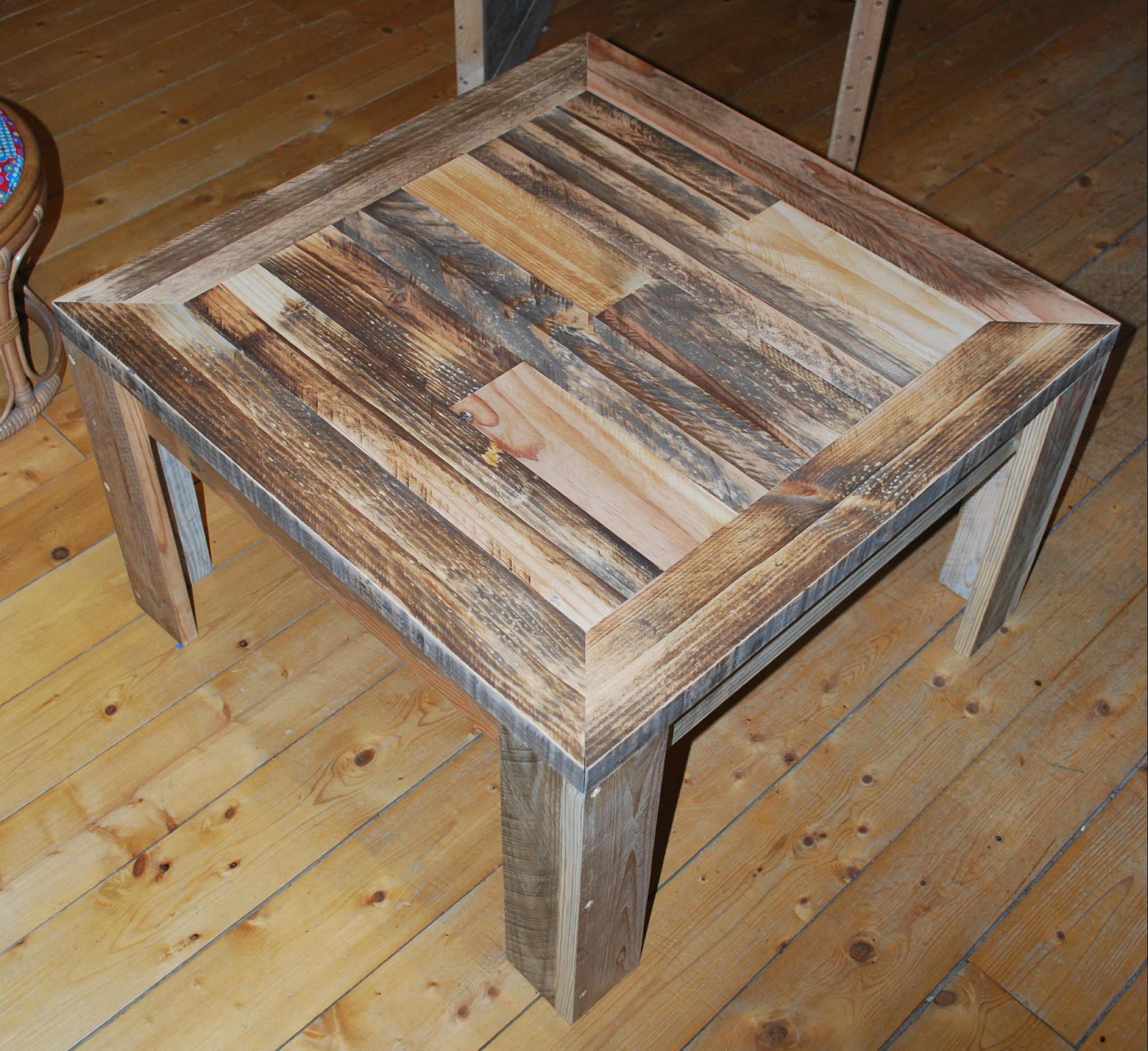 Table basse palette recyclée