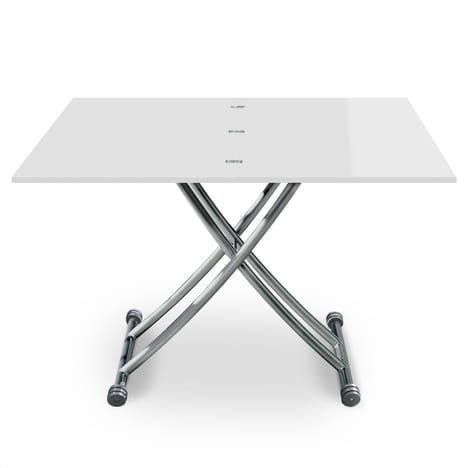 Table basse relevable avec rangement