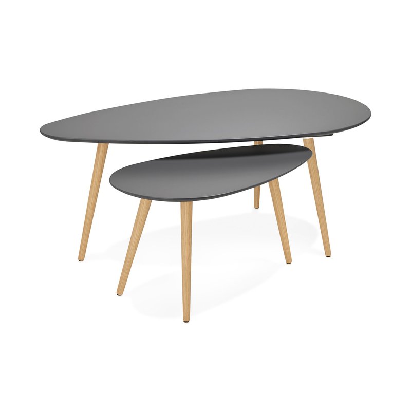 Table basse vintage taupe