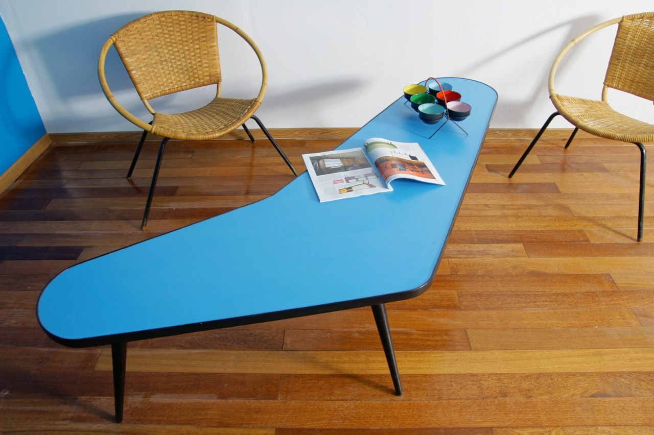 Table basse vintage formica