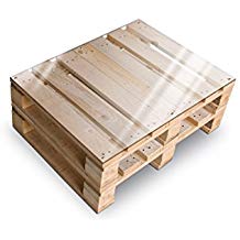 Table basse palette taupe