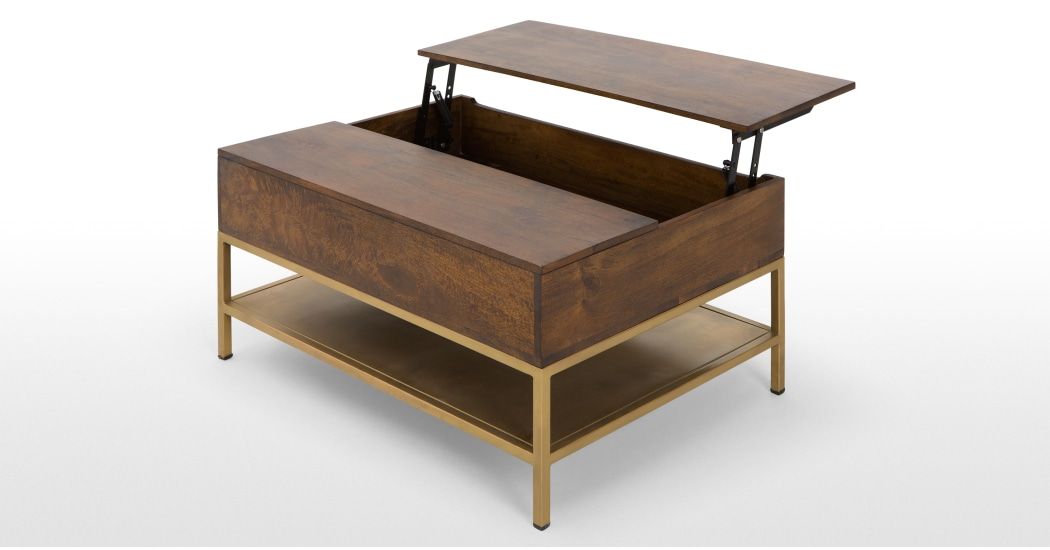 Table basse relevable multifonction