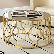 Table basse ronde fer forgé