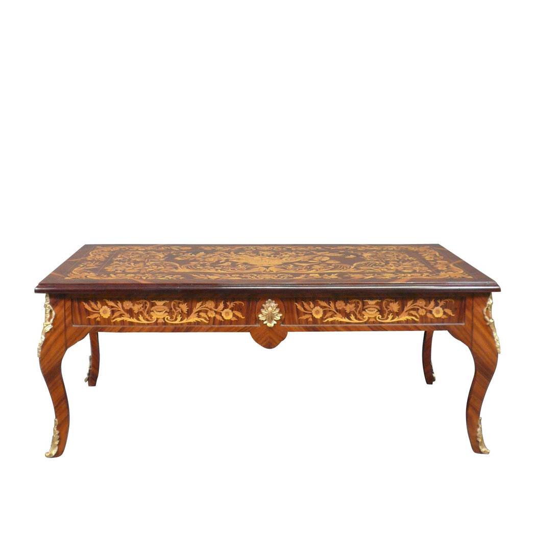 Table basse ronde laquée noire