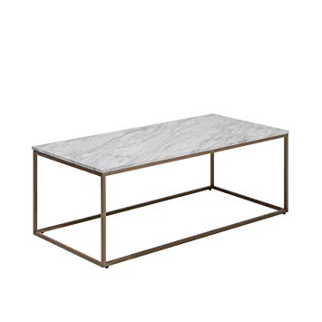 Table basse effet marbre