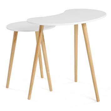 Table basse verre trempé joan (lot de 2)