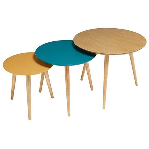 Table basse gigogne vintage pas cher