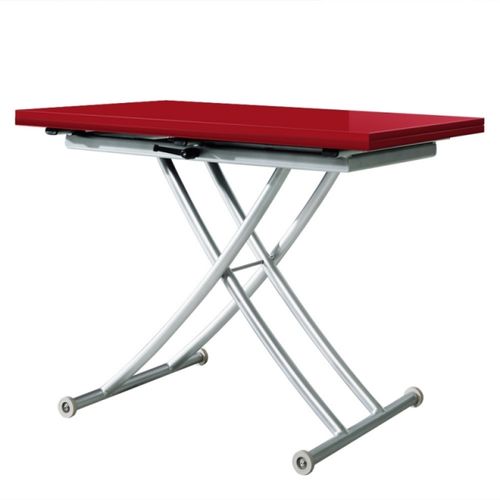 Table basse relevable ilona laquee gris