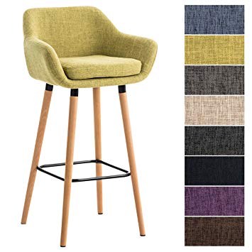 Tabouret de bar industriel vert