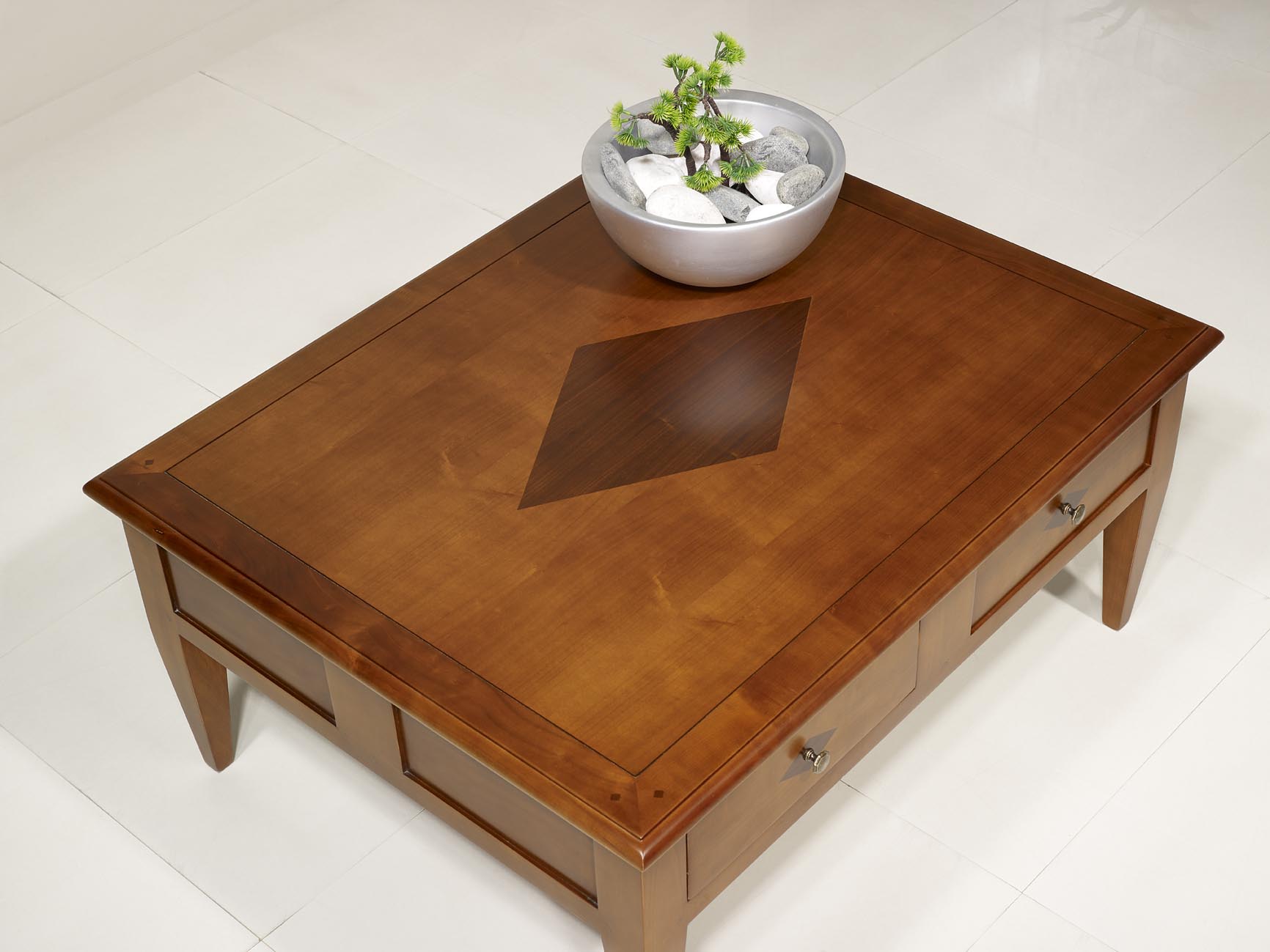 Table basse merisier