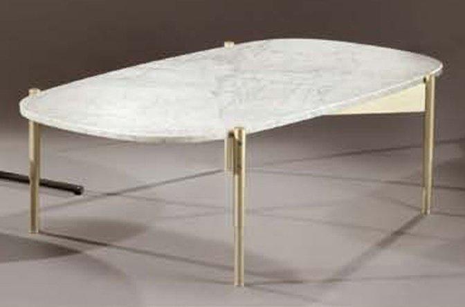 Table basse en marbre ovale