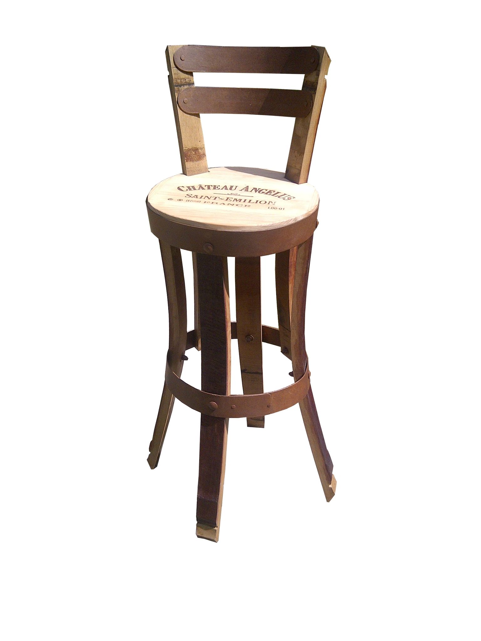 Tabouret de bar pour tonneau