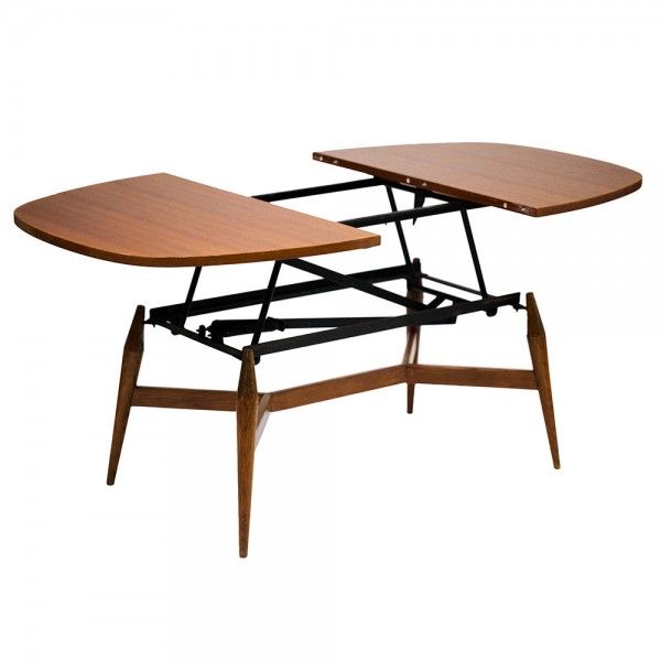 Table basse relevable vintage