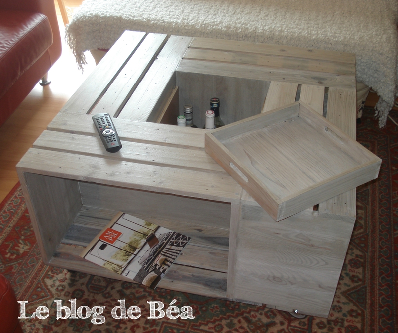Table basse palette recup