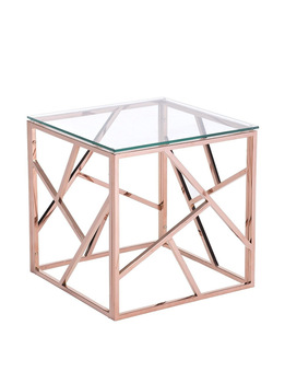 Table basse en verre triangle