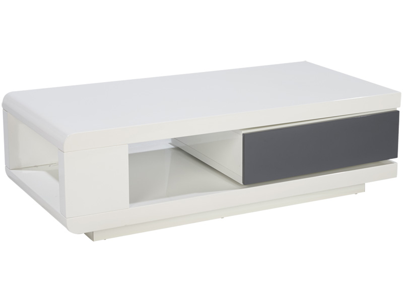 Table basse conforama blanc laque
