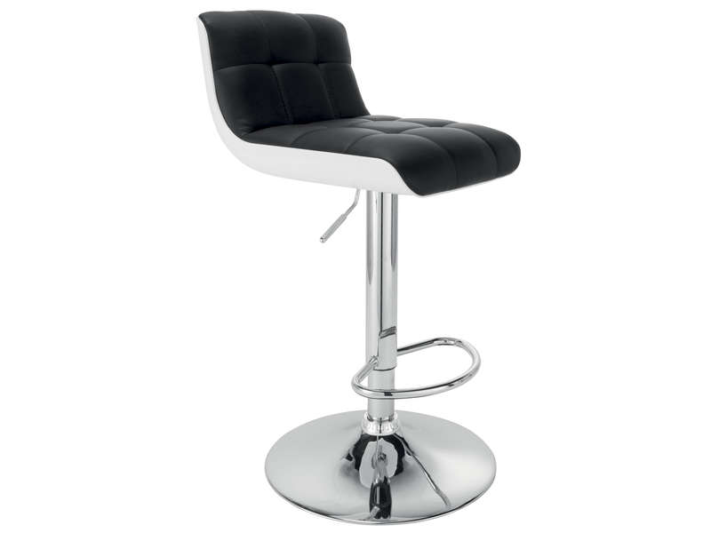 Tabouret de bar blanc gris