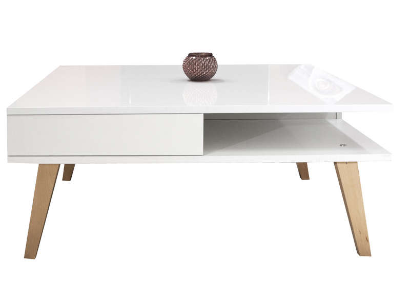Table basse acacia conforama