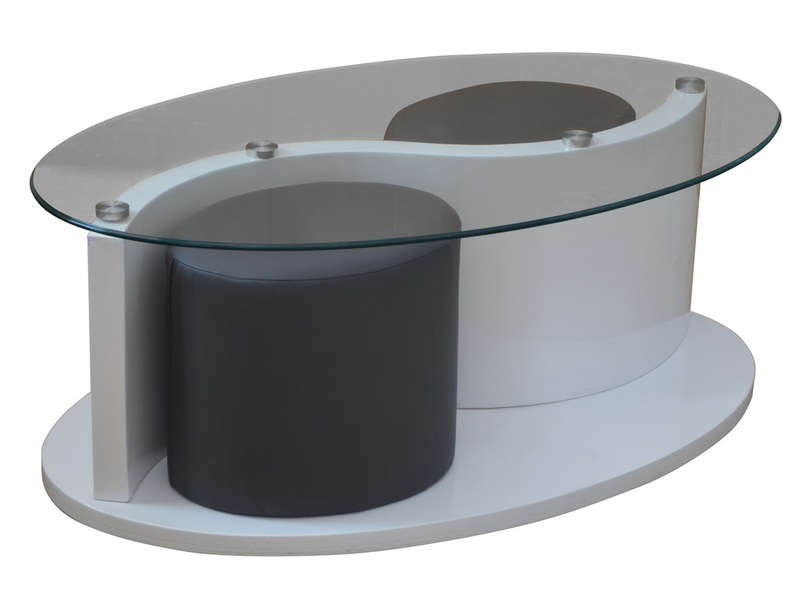 Table basse conforama avec pouf