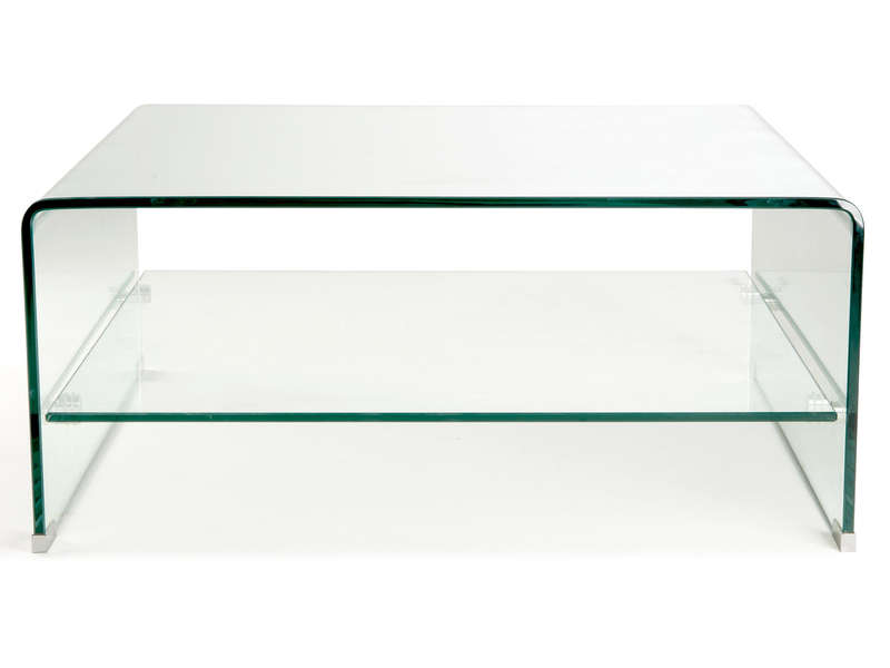 Table basse carrée en verre conforama