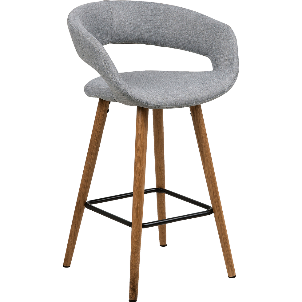 Tabouret de bar beige avec accoudoirs
