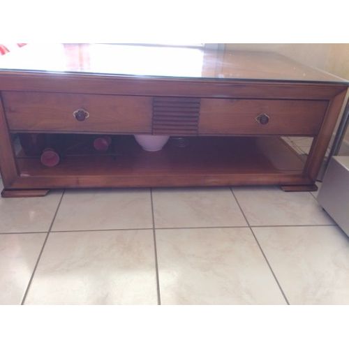 Table basse merisier pas cher