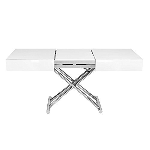 Table basse relevable extensible